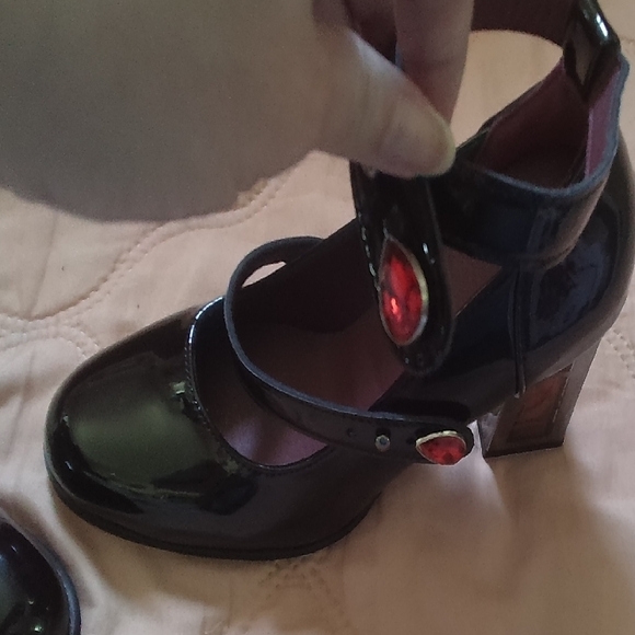 ROMWE Black Chunky Heel Mary Jane Shoes - Picture 2 of 6